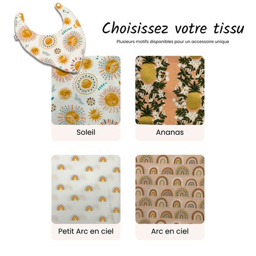 Bavoir Été en coton et ratine de bambou Boutique Tartine