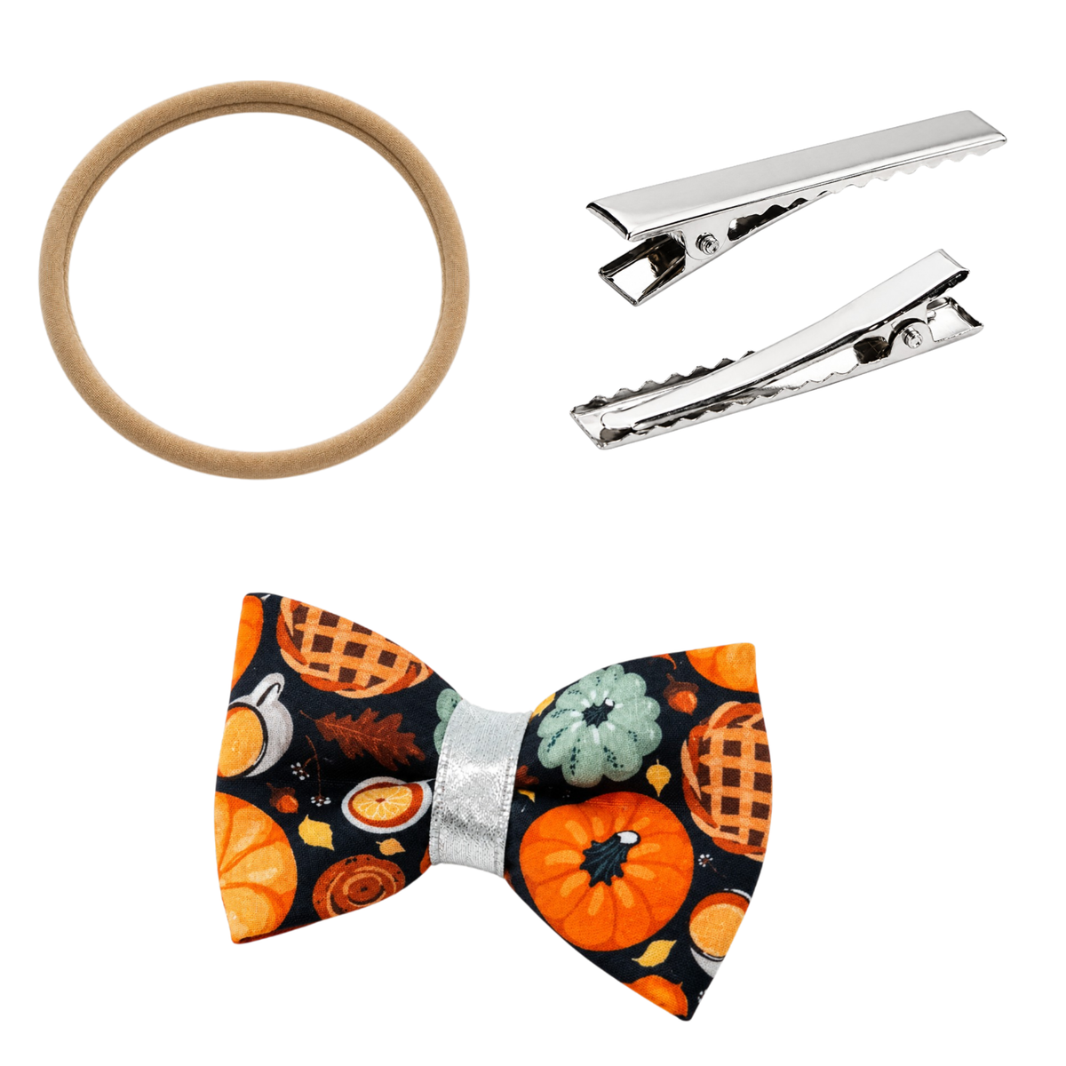 Boucle cheveux Halloween en coton avec bandeau nylon ou pince alligator