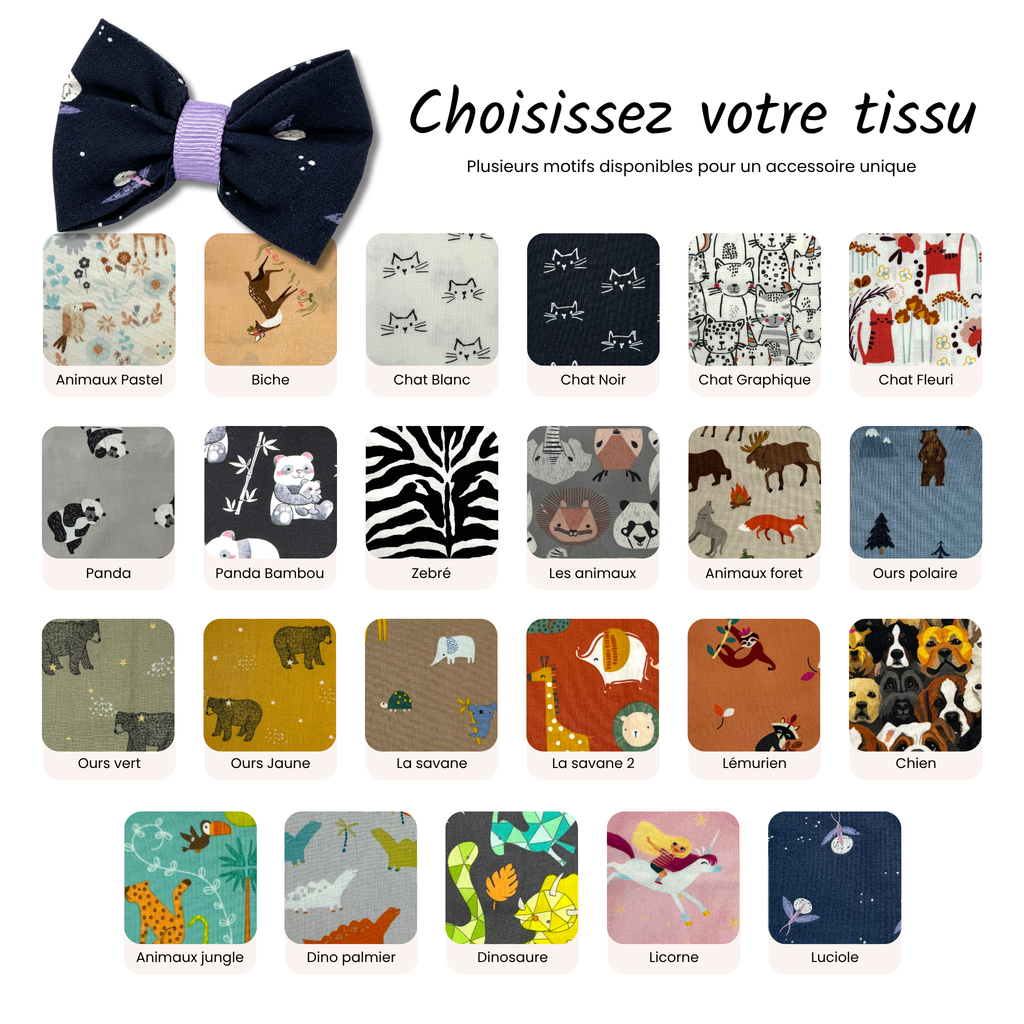 Boucle à cheveux Animal Boutique Tartine