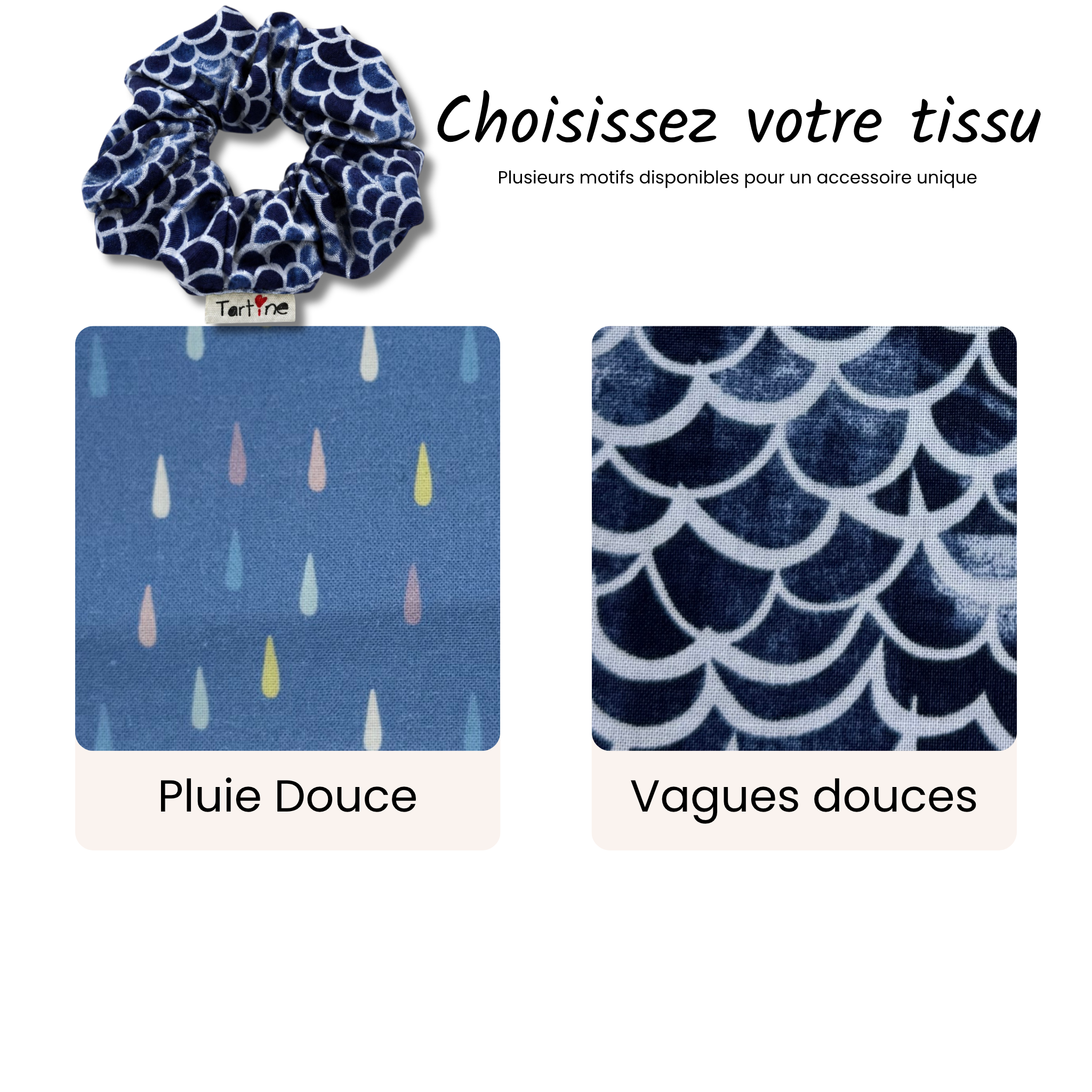 Chouchou adulte coton Minimaliste Boutique Tartine