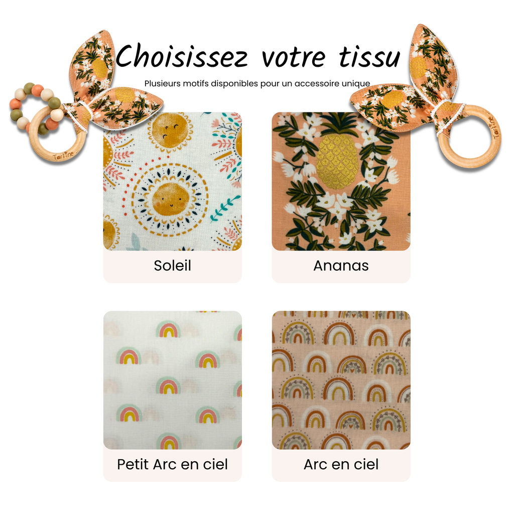 Jouet dentition - Oreille de lapin Été Boutique Tartine