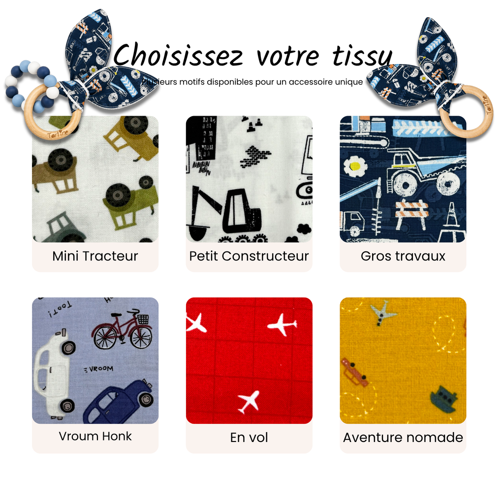 Jouet dentition - Oreille de lapin Véhicule Boutique Tartine