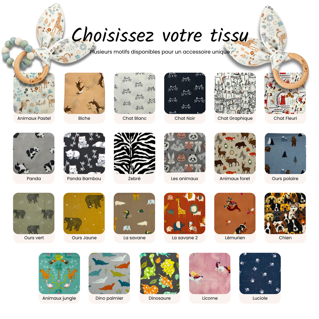 Jouet dentition - Oreille de lapin Animal Boutique Tartine