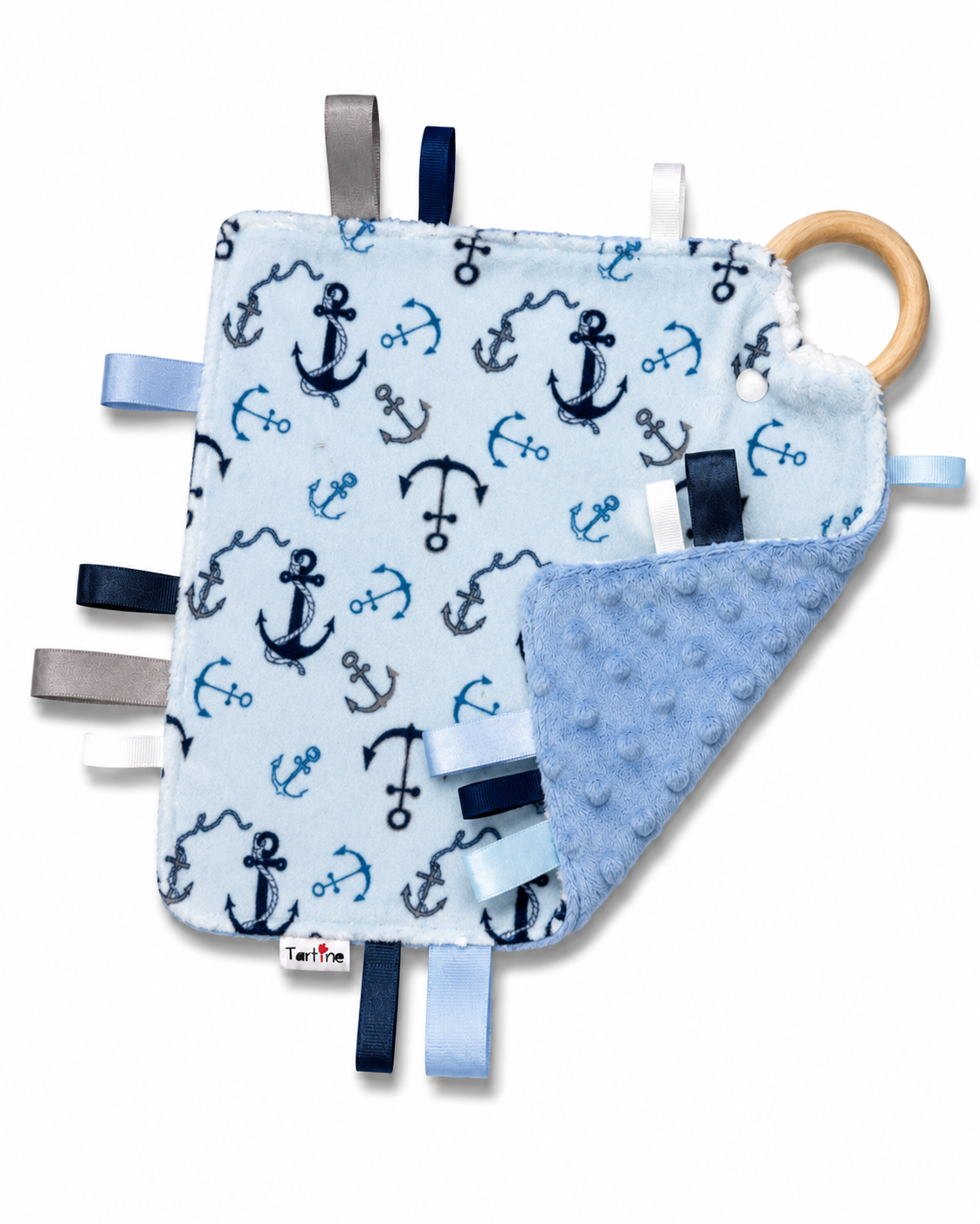 Doudou étiquettes Véhicule en minky Boutique Tartine