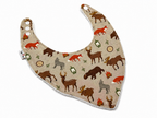 Bavoir animal en coton et ratine de bambou Boutique Tartine Personnalisé / Animaux foret