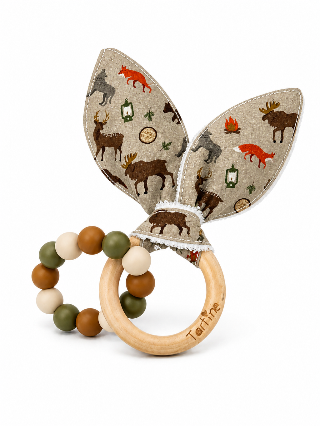 Jouet dentition - Oreille de lapin animal Boutique Tartine Animaux foret