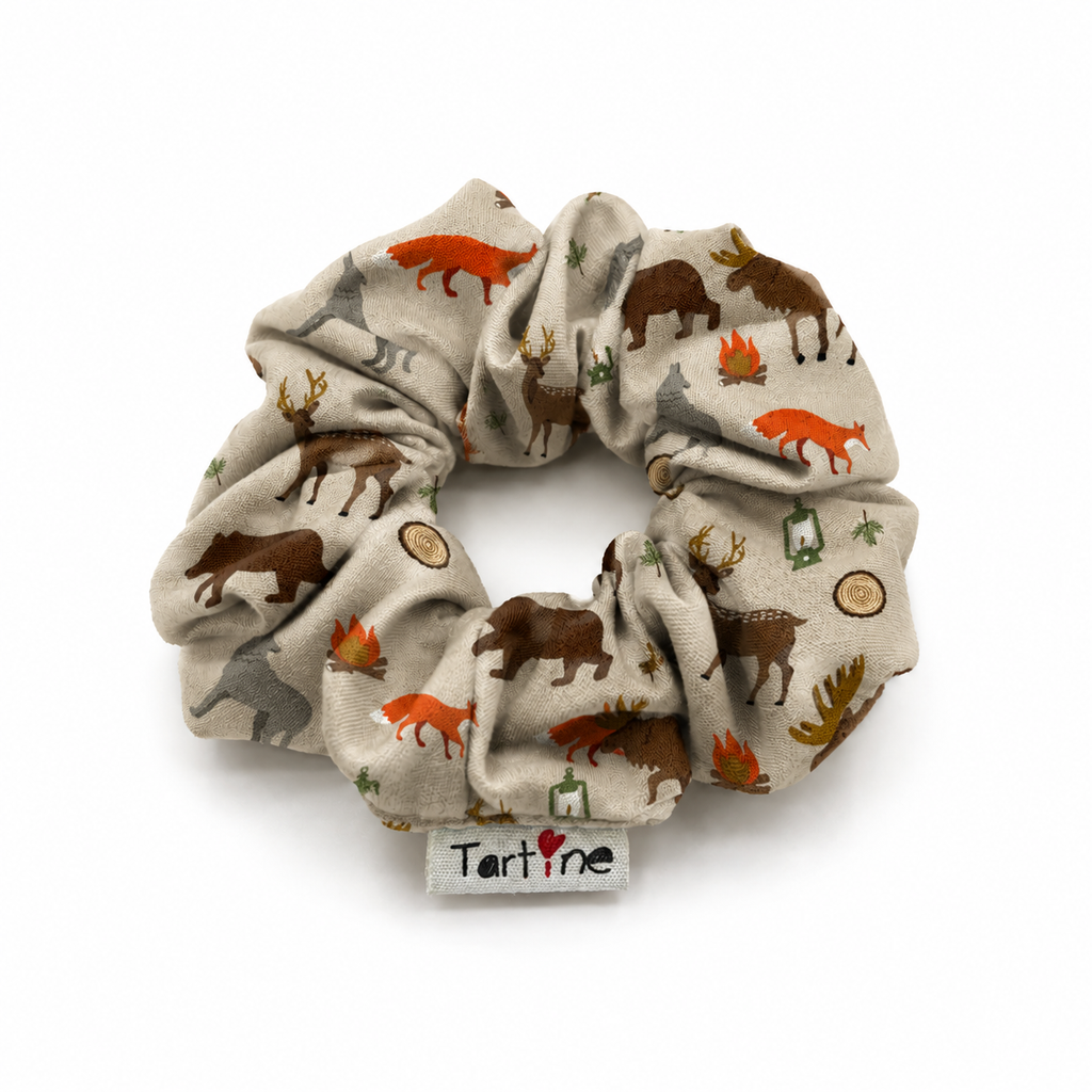 Chouchou adulte en coton animal Boutique Tartine Animaux foret