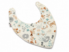Bavoir animal en coton et ratine de bambou Boutique Tartine Personnalisé / Animaux pastel