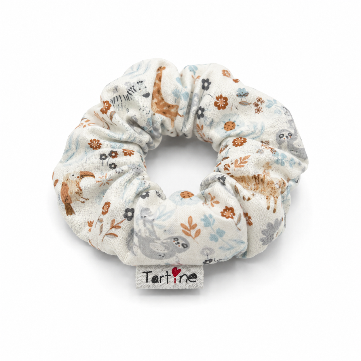 Chouchou adulte en coton animal Boutique Tartine Animaux pastel