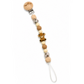 Attache à suce Vache Highland Fleurie Beige et Bois Boutique Tartine