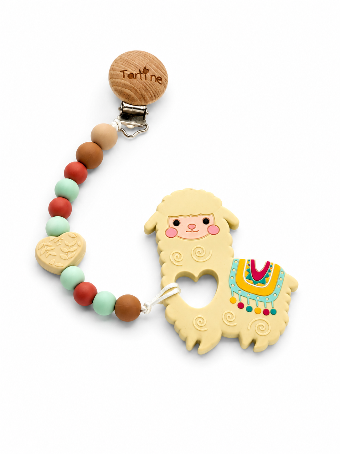 Attache à suce et jouet de dentition Lama Aventure Boutique Tartine Inc.