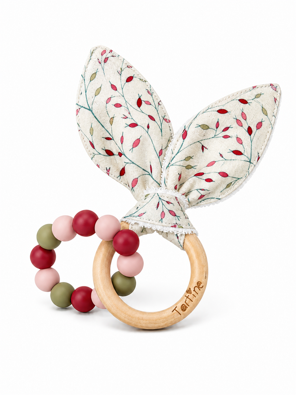 Jouet dentition - Oreille de lapin Floral Boutique Tartine
