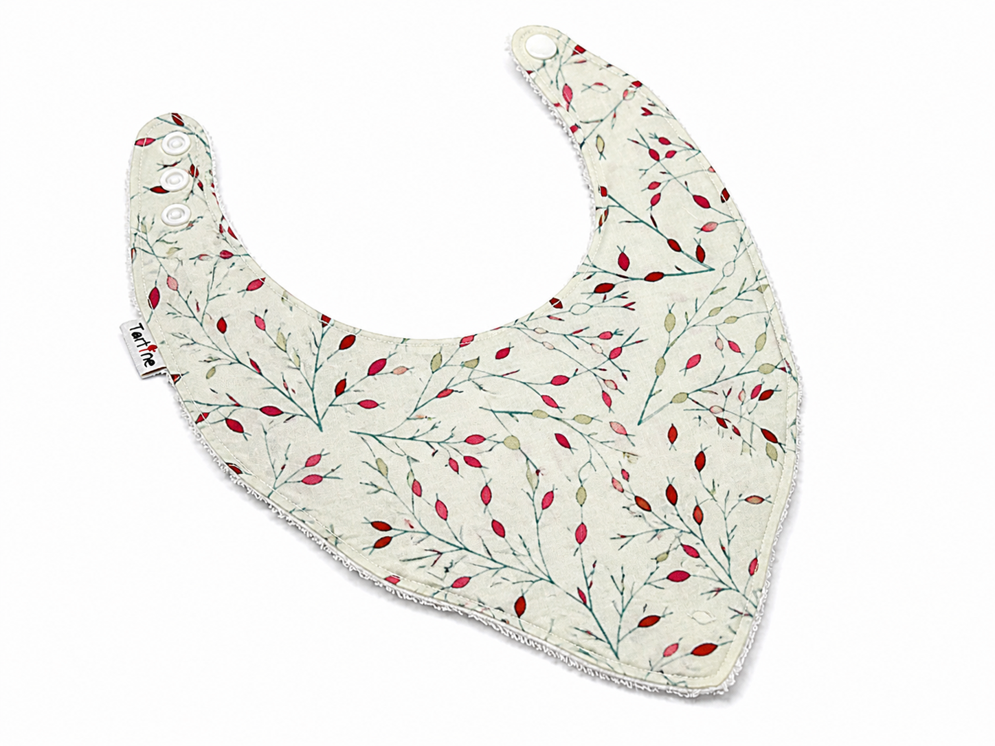 Bavoir Floral en coton et ratine de bambou Boutique Tartine