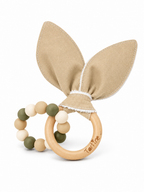 Jouet dentition - Oreille de lapin Uni Boutique Tartine Beige
