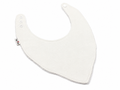 Bavoir Uni en coton et ratine de bambou Boutique Tartine Personnalisé / Blanc