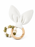 Jouet dentition - Oreille de lapin Uni Boutique Tartine Blanc