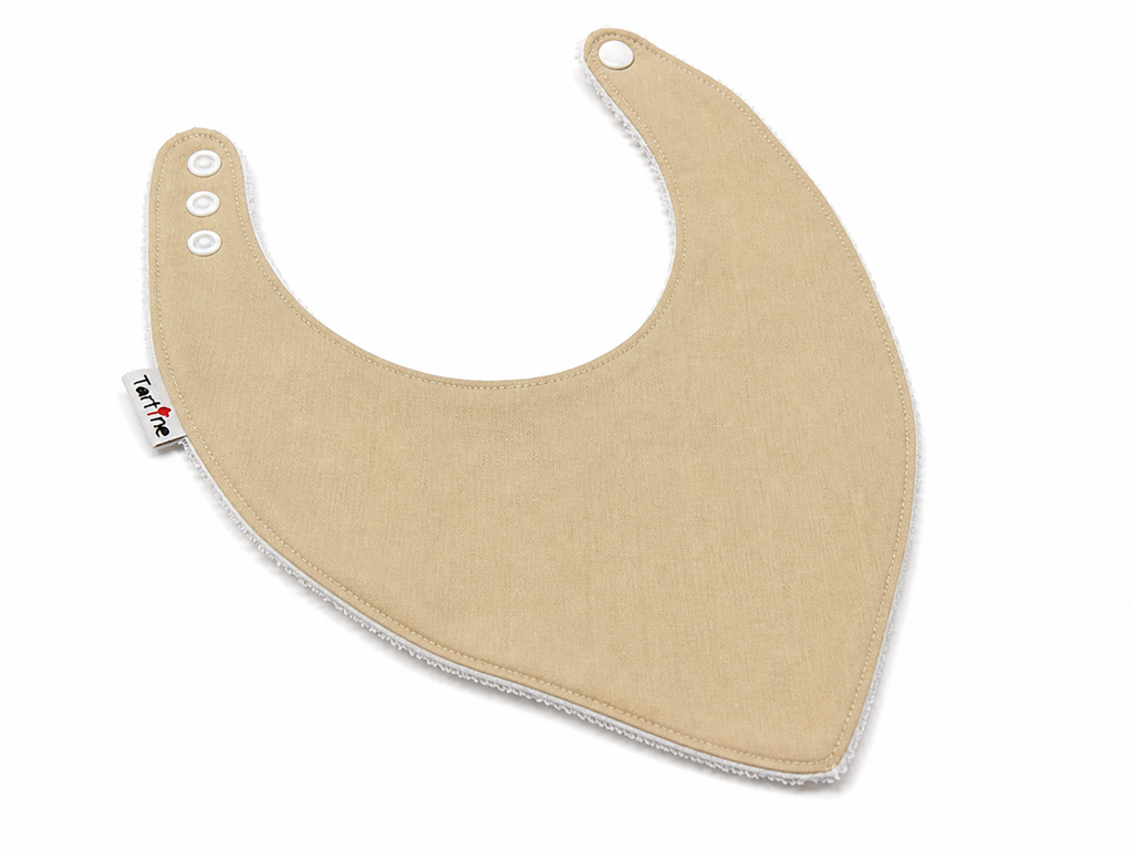 Bavoir Uni en coton et ratine de bambou Boutique Tartine Personnalisé / Blond cheveux