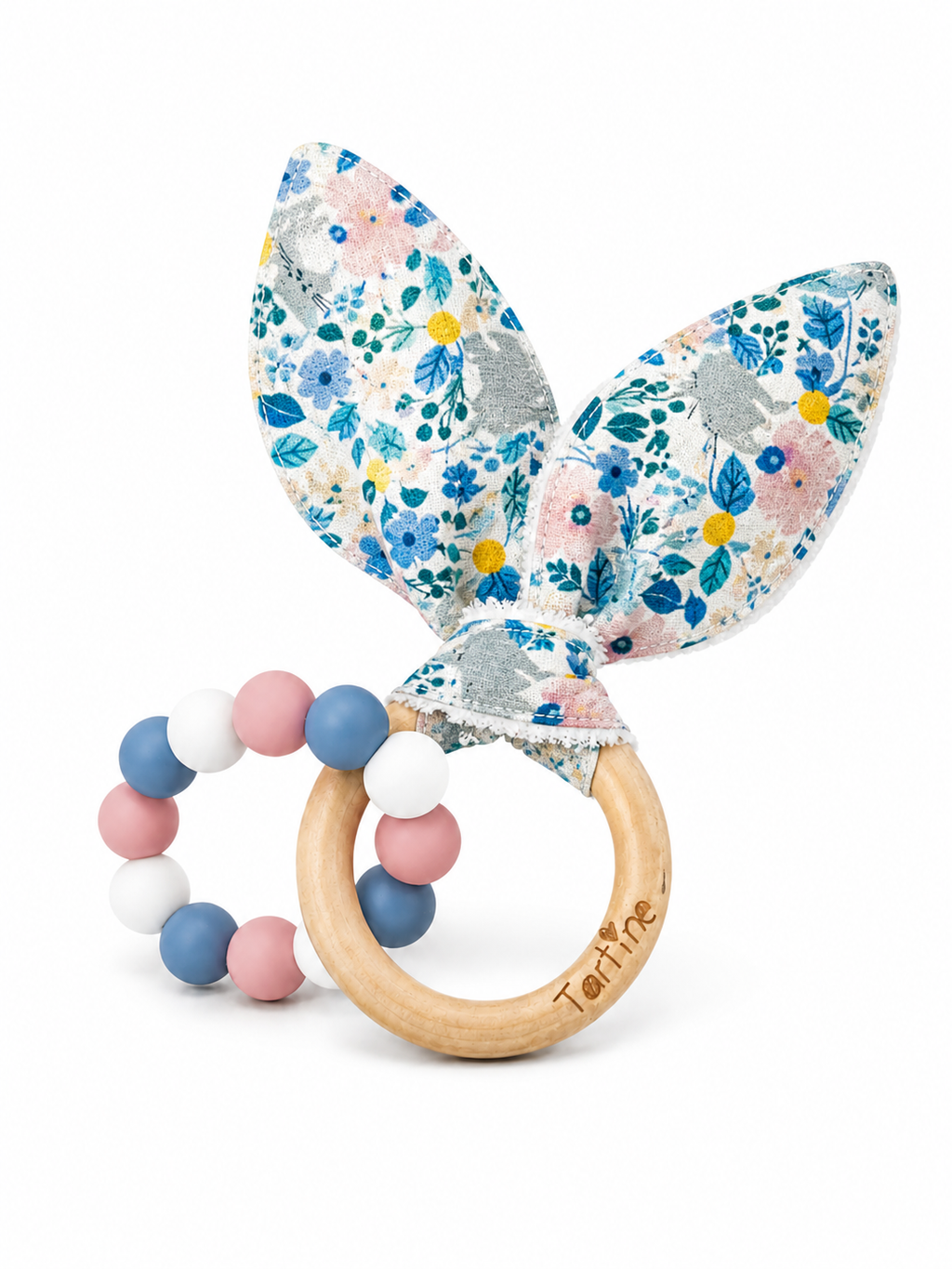 Jouet dentition - Oreille de lapin Floral Boutique Tartine