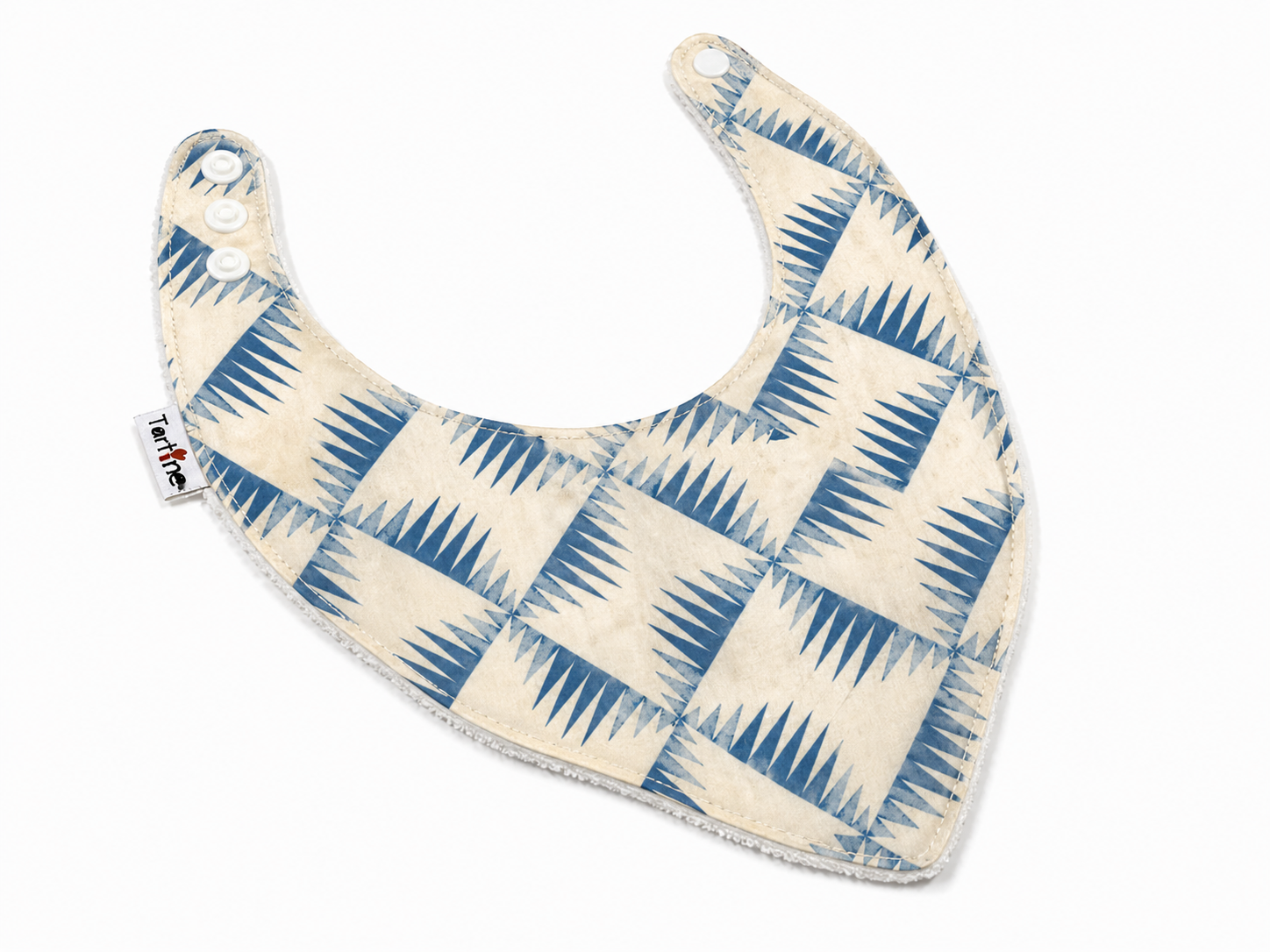 Bavoir Chic en coton et ratine de bambou Boutique Tartine Personnalisé / Brise Nordique