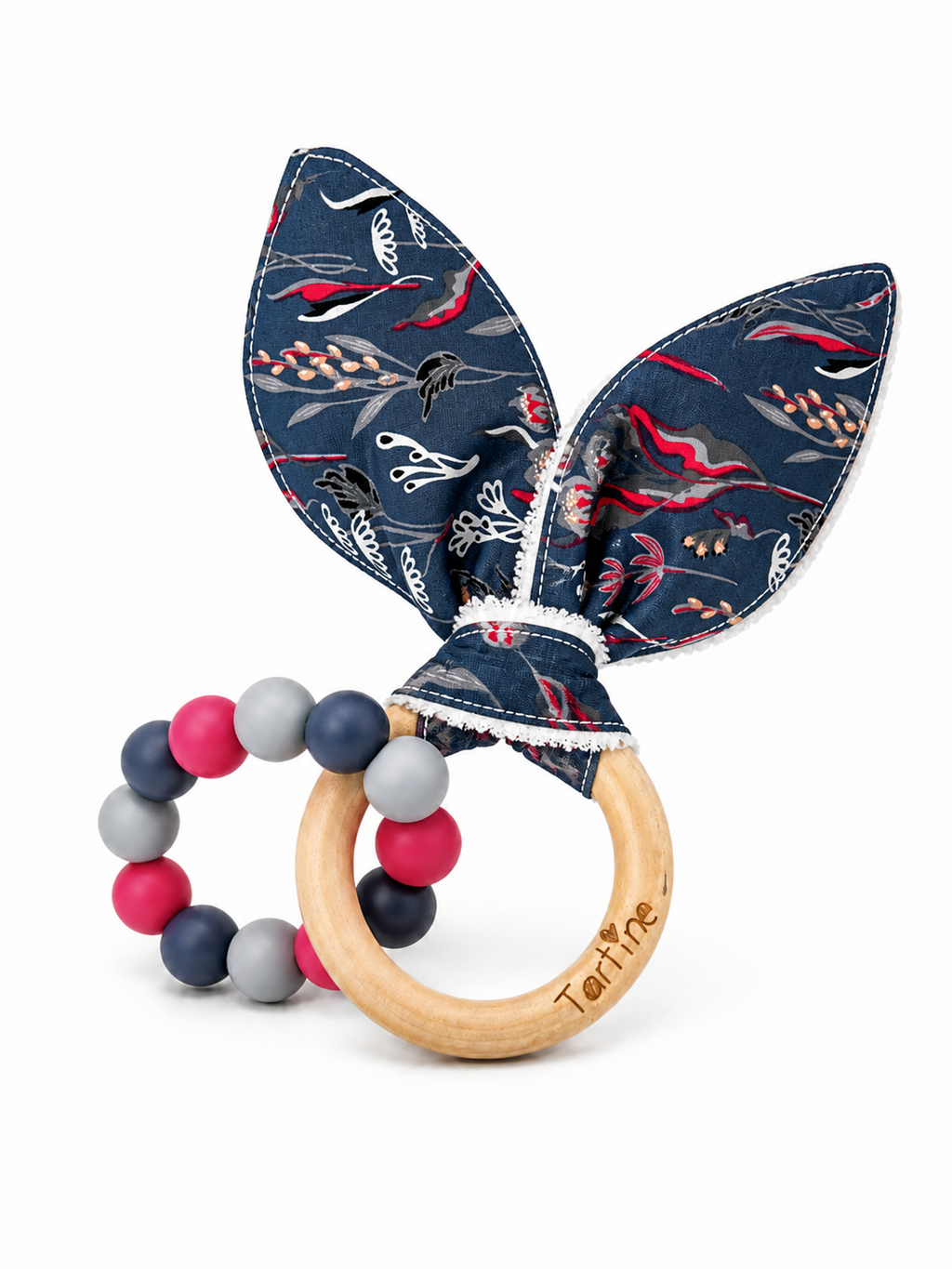 Jouet dentition - Oreille de lapin Floral Boutique Tartine