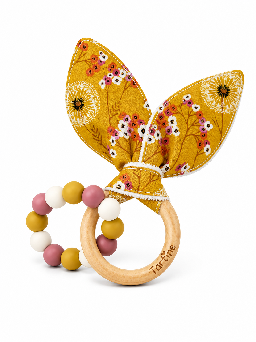Jouet dentition - Oreille de lapin Floral Boutique Tartine