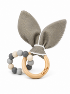 Jouet dentition - Oreille de lapin Chic Boutique Tartine Gris Pétillant