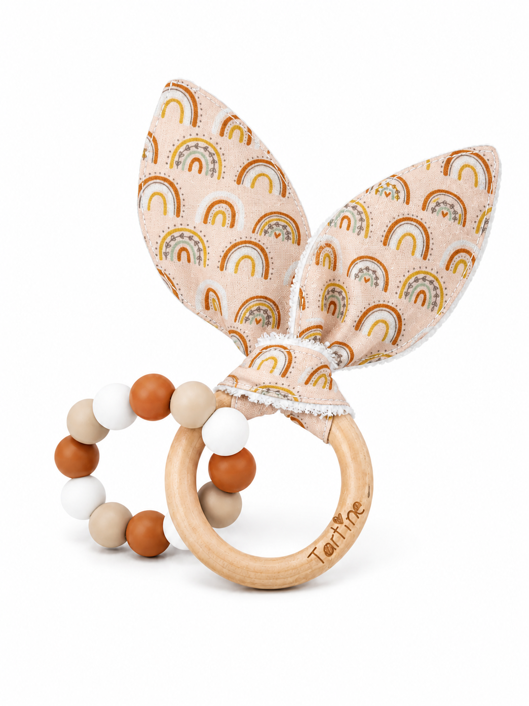 Jouet dentition - Oreille de lapin Été Boutique Tartine Arc en ciel