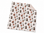 Couverture minky - Animaux de la Forêt d'Automne Boutique Tartine Inc.
