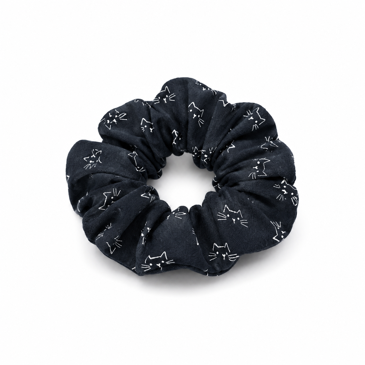 Chouchou enfant coton animal Boutique Tartine Chat Noir