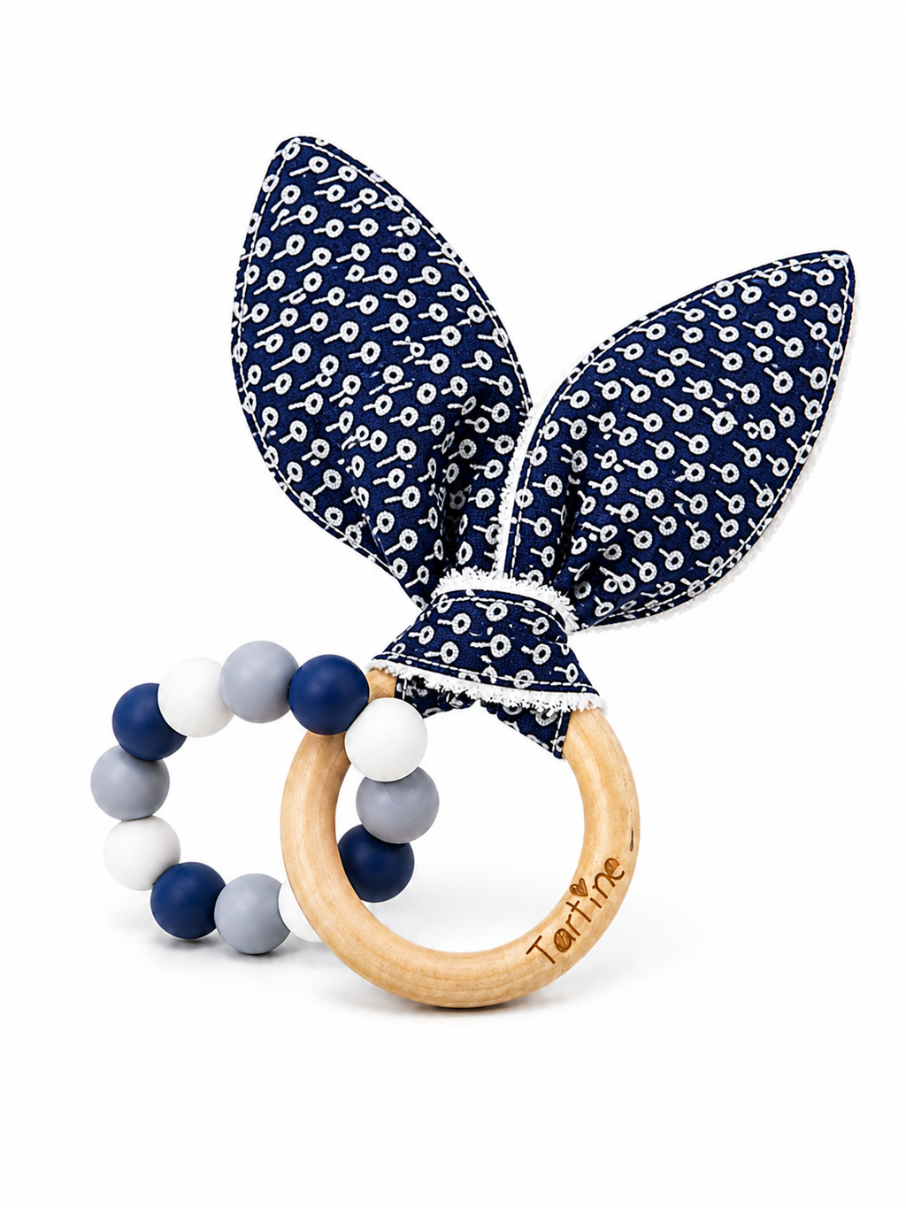 Jouet dentition - Oreille de lapin Floral Boutique Tartine