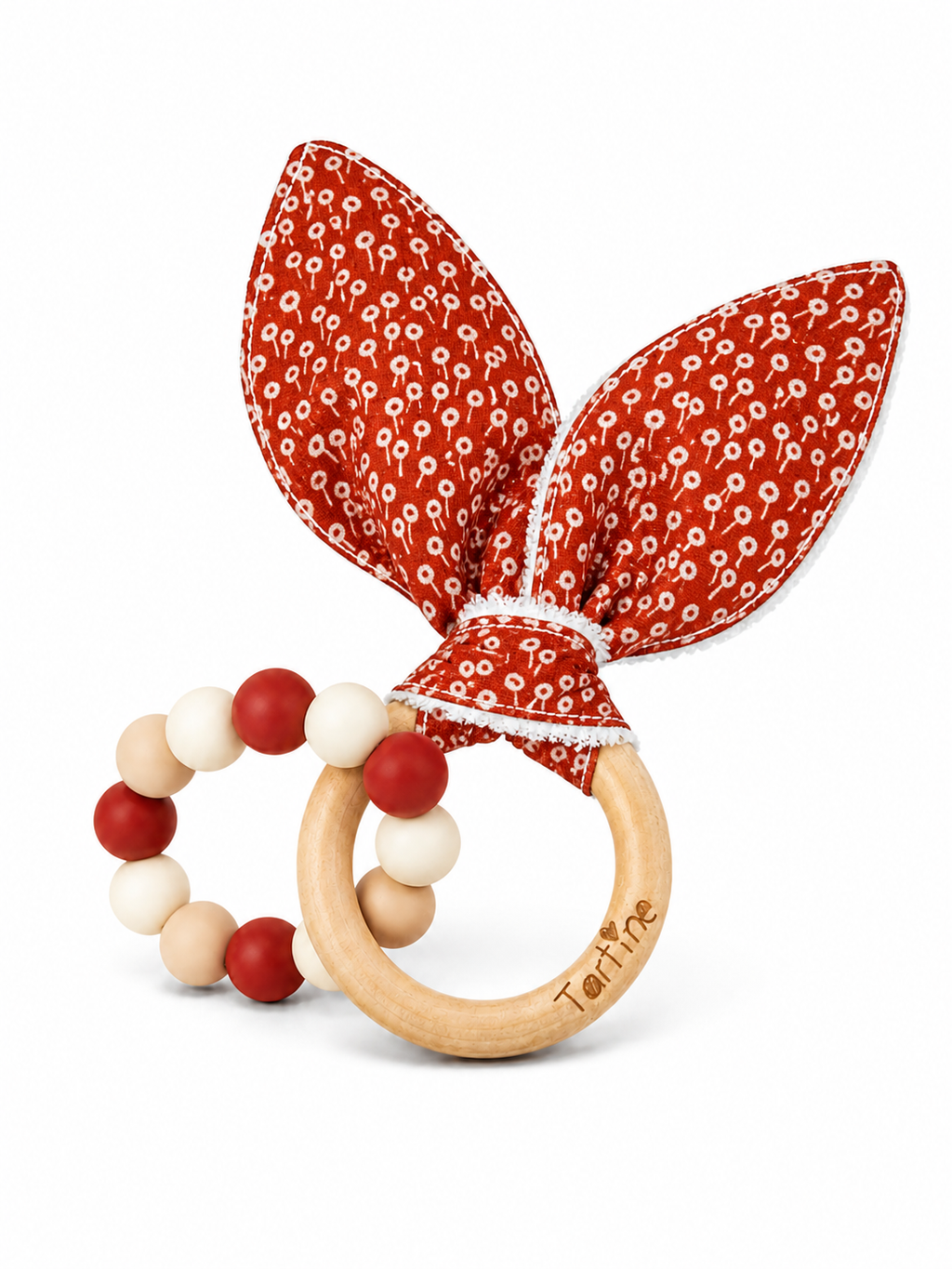 Jouet dentition - Oreille de lapin Floral Boutique Tartine