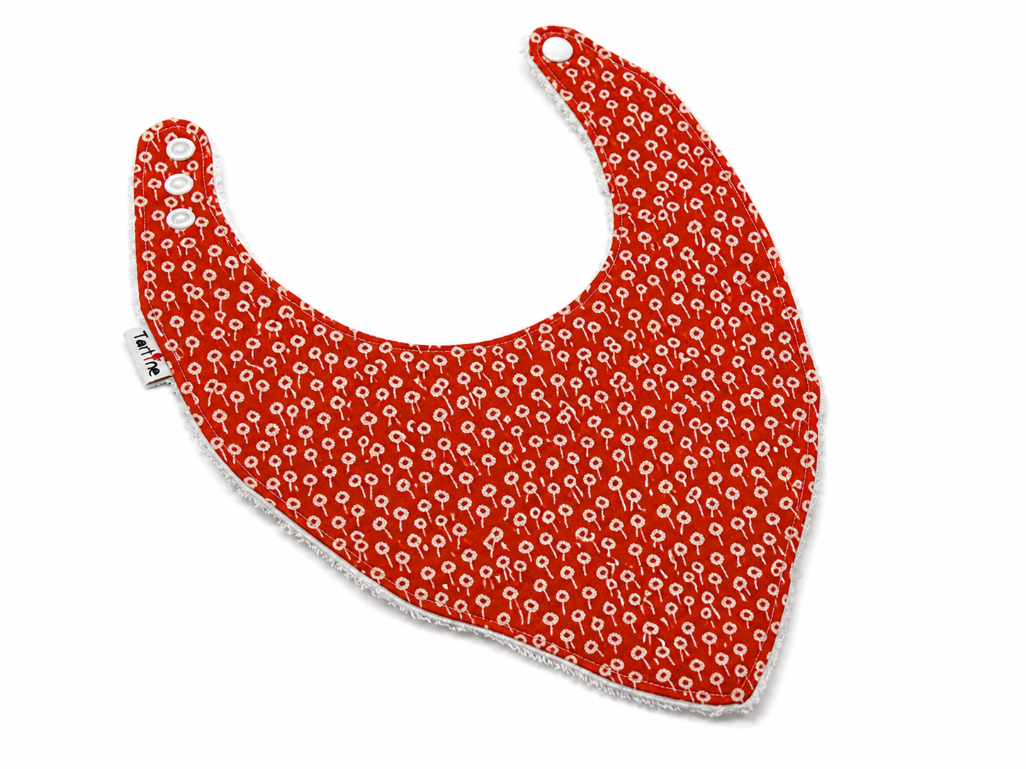 Bavoir Floral en coton et ratine de bambou Boutique Tartine