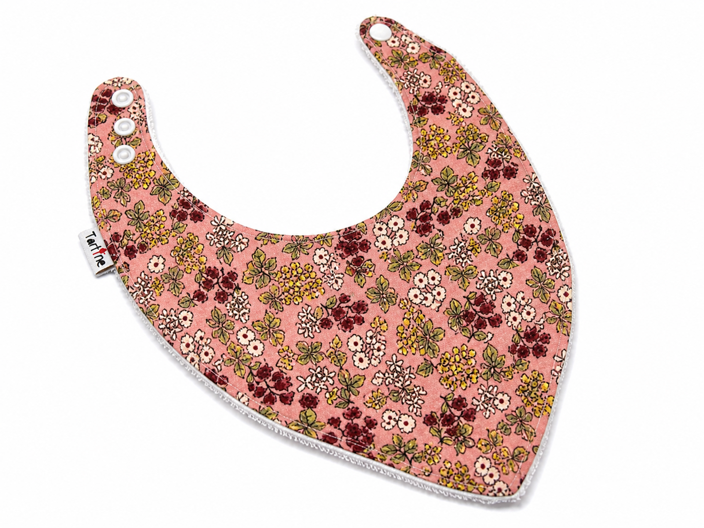 Bavoir Floral en coton et ratine de bambou Boutique Tartine