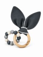 Jouet dentition - Oreille de lapin Uni Boutique Tartine Gris ardoise sombre