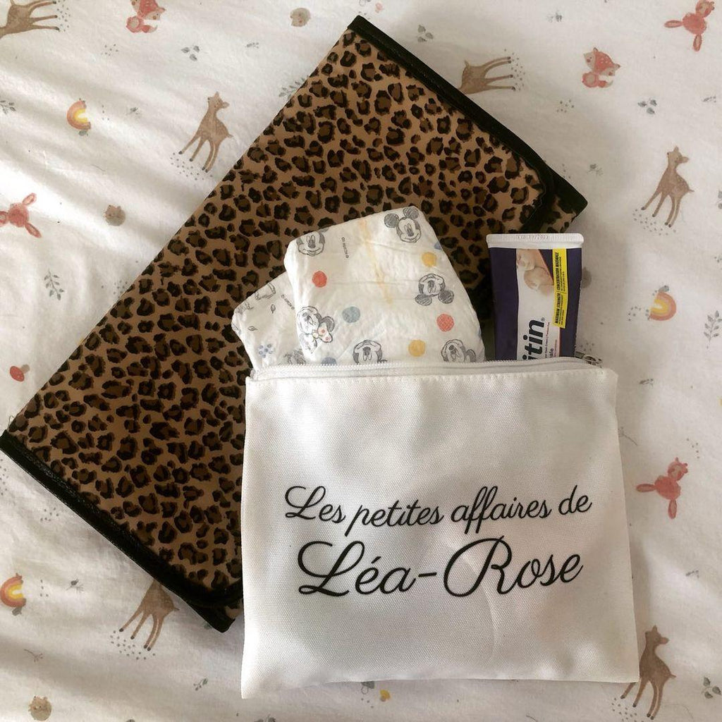 Pochette / Trousse Personnalisée - " Les petites affaires de..." Boutique Tartine