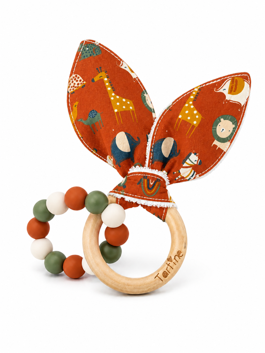 Jouet dentition - Oreille de lapin animal Boutique Tartine La savane 2