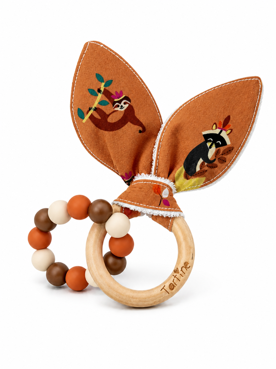 Jouet dentition - Oreille de lapin animal Boutique Tartine Lémurien