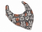Bavoir animal en coton et ratine de bambou Boutique Tartine Personnalisé / Les animaux
