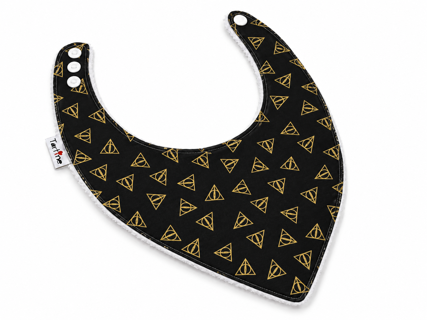 Bavoir Halloween en coton et ratine de bambou