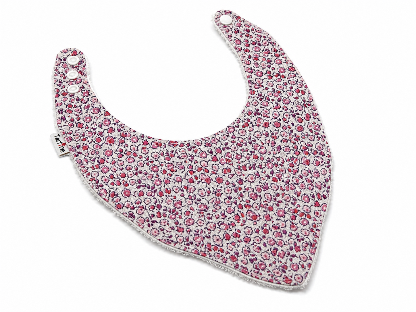 Bavoir Floral en coton et ratine de bambou Boutique Tartine