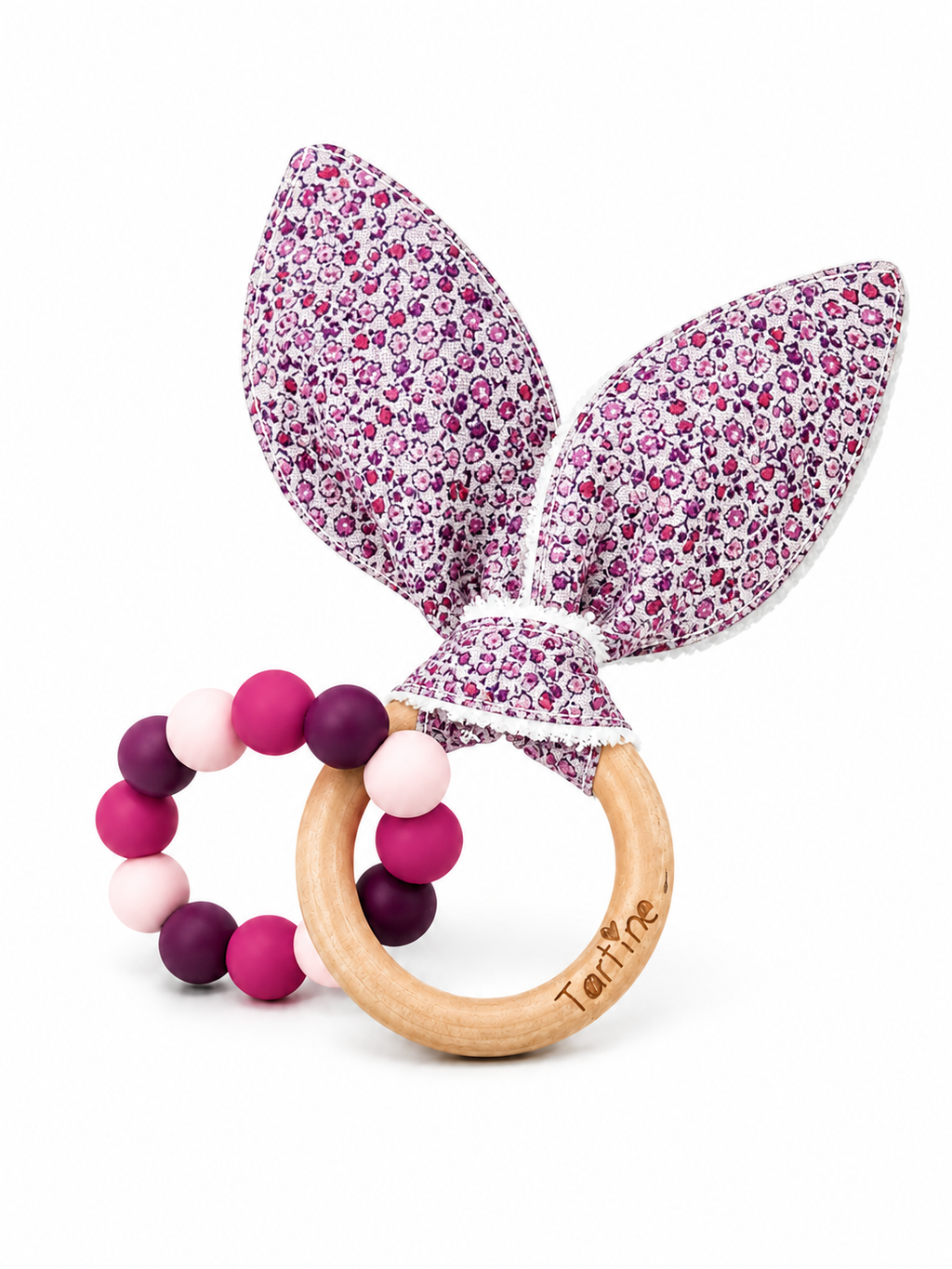 Jouet dentition - Oreille de lapin Floral Boutique Tartine