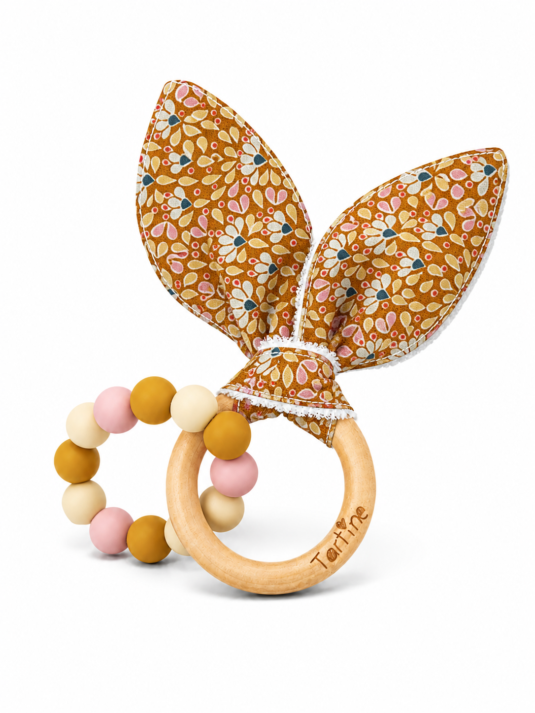 Jouet dentition - Oreille de lapin Floral Boutique Tartine