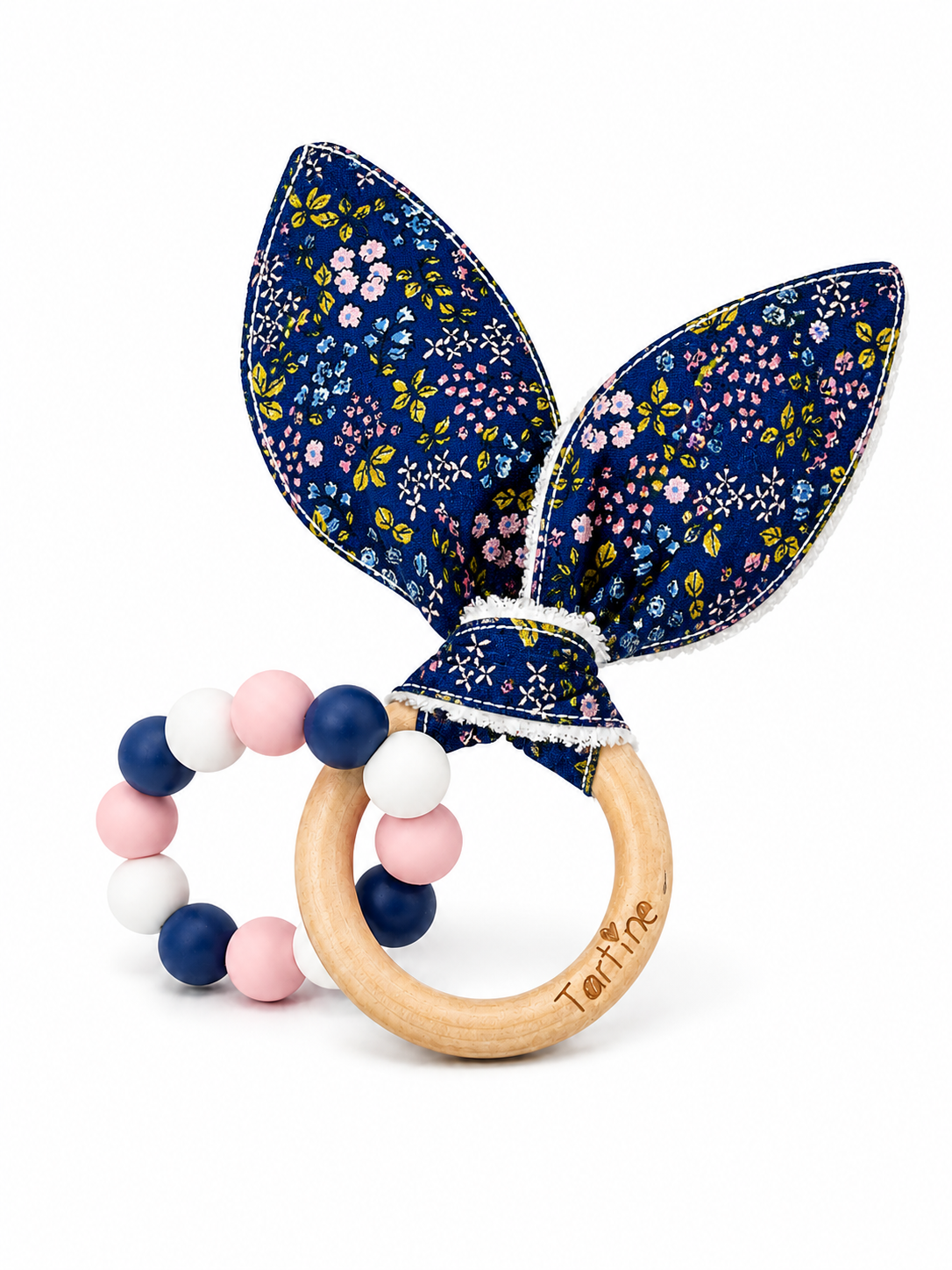 Jouet dentition - Oreille de lapin Floral Boutique Tartine
