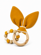 Jouet dentition - Oreille de lapin Uni Boutique Tartine Orange couche soleil