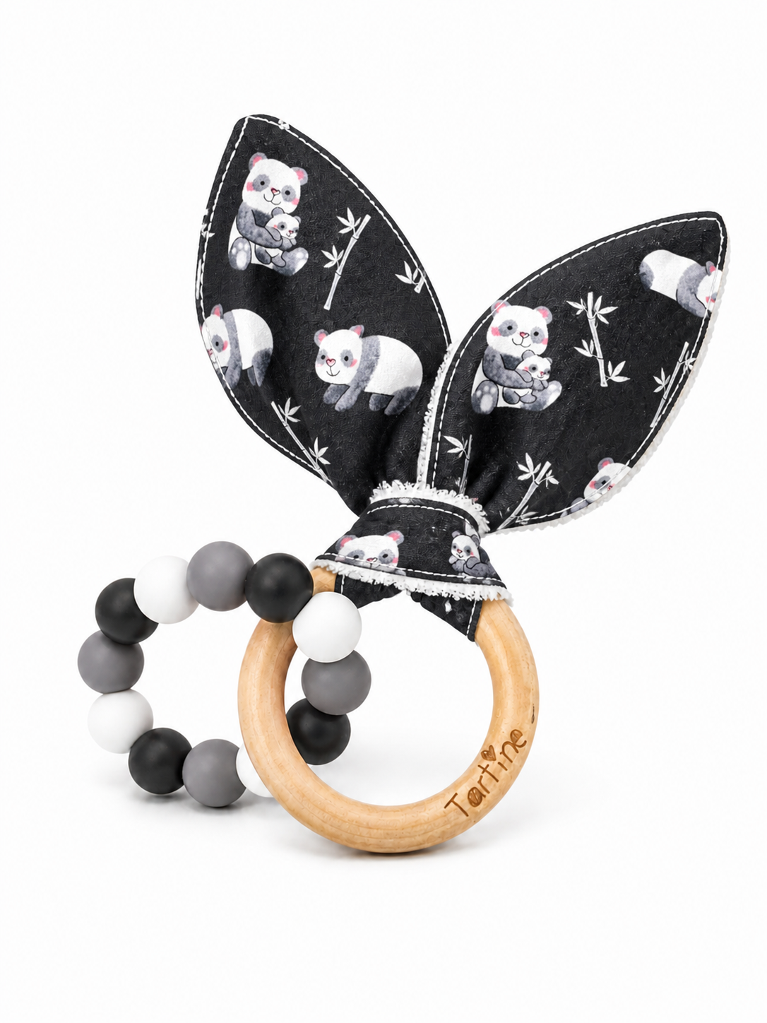 Jouet dentition - Oreille de lapin animal Boutique Tartine Panda bambou