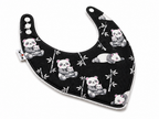 Bavoir animal en coton et ratine de bambou Boutique Tartine Personnalisé / Panda bambou