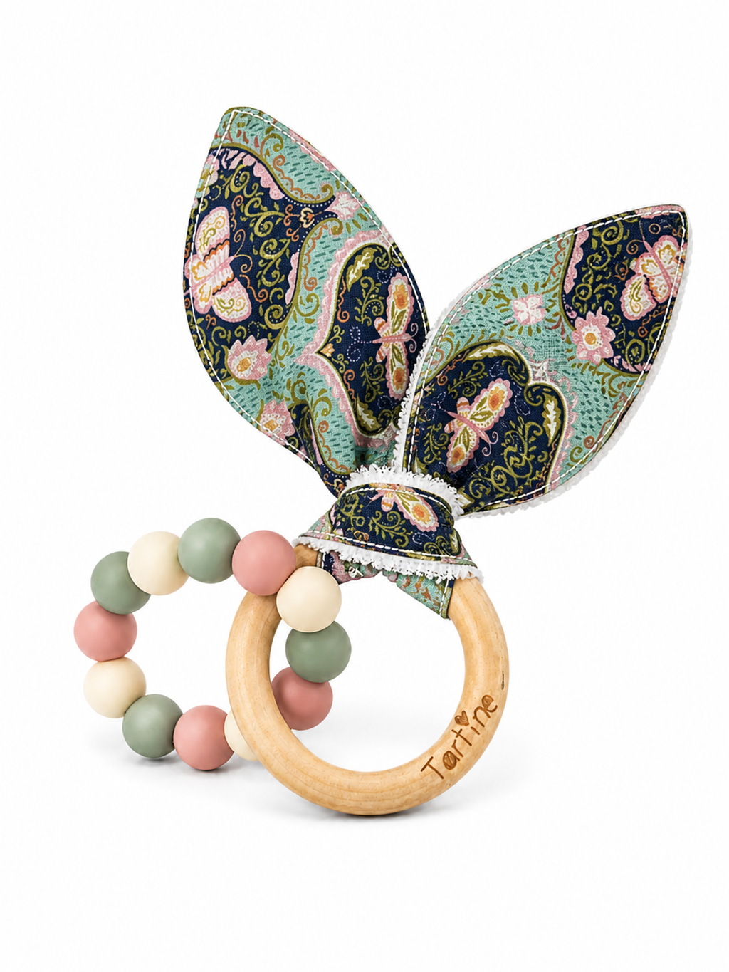 Jouet dentition - Oreille de lapin Floral Boutique Tartine