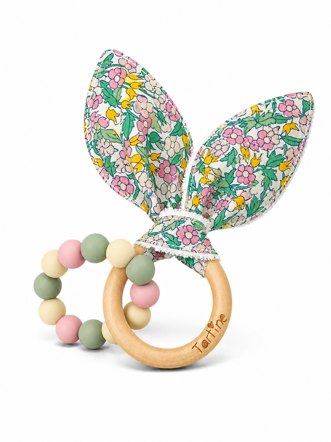Jouet dentition - Oreille de lapin Floral Boutique Tartine