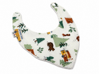 Bavoir Forêt en coton et ratine de bambou Boutique Tartine Petit camping / Simple