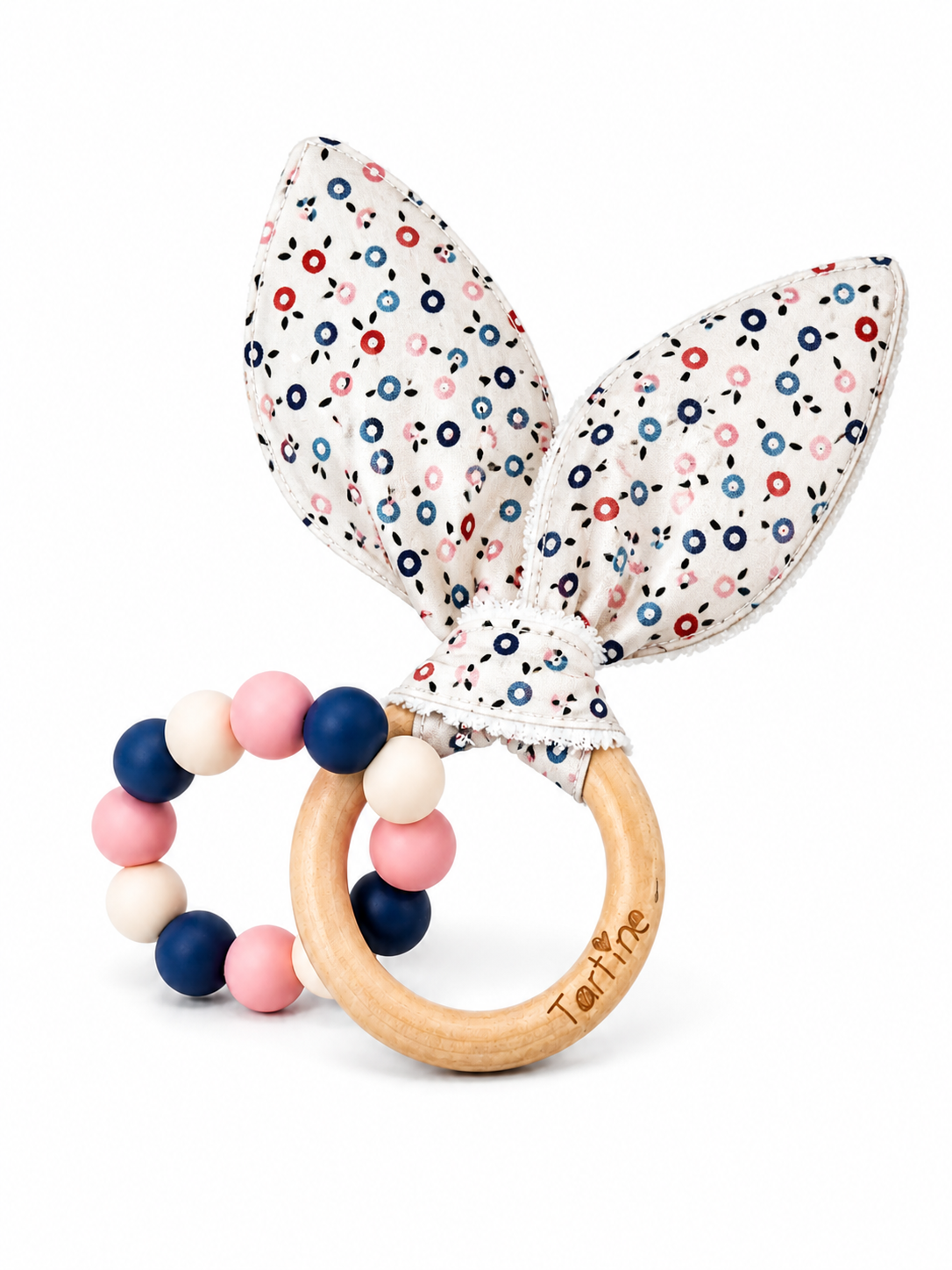 Jouet dentition - Oreille de lapin Floral Boutique Tartine
